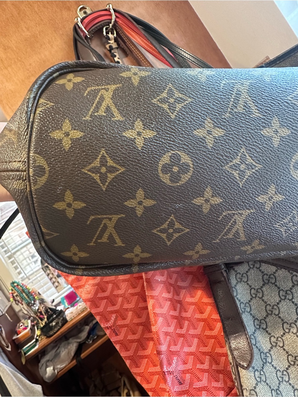 Louis Vuitton Brown Monogram World Tour Neverfull MM tote - Picture 14 of 16